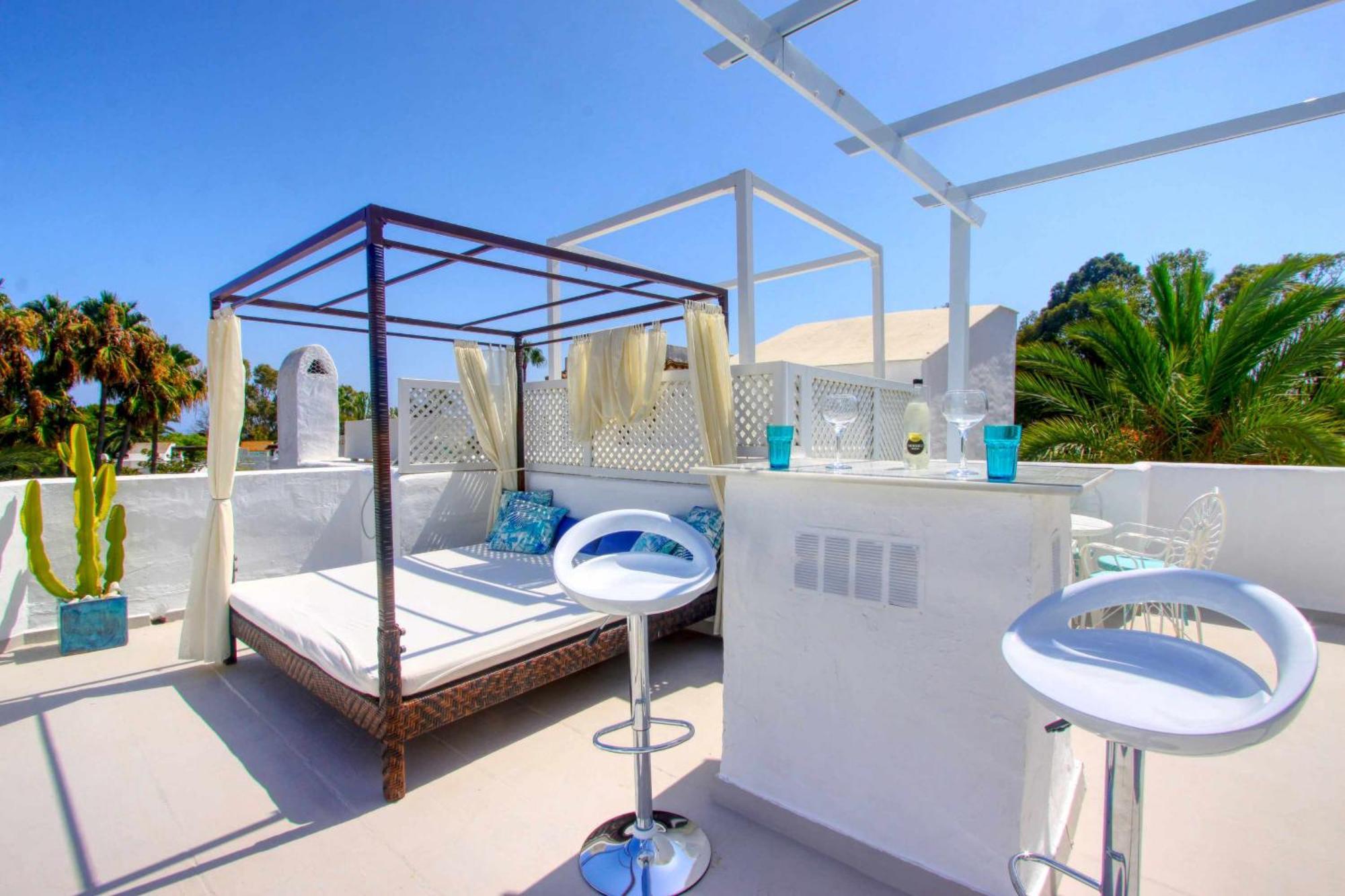 1108 Beachfront 2 Apartments With Roofterrace 80Mtrgt Beach 3 Pools Marbella Kültér fotó